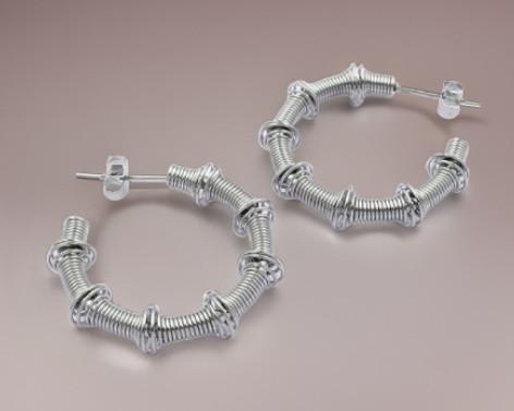 RVS Oorbellen met spiraalvormig ontwerp